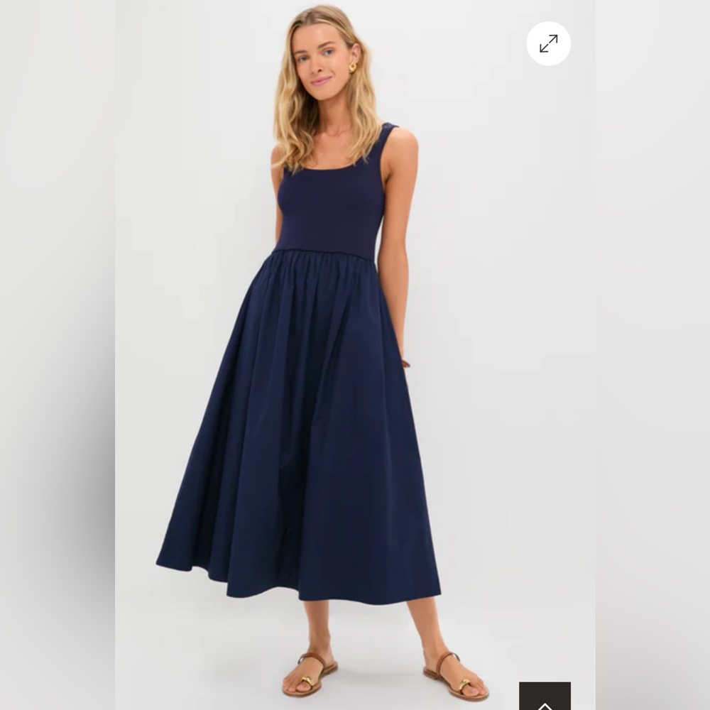 NWT Tuckernuck Navy Juliette Maxi Dress - Size Small